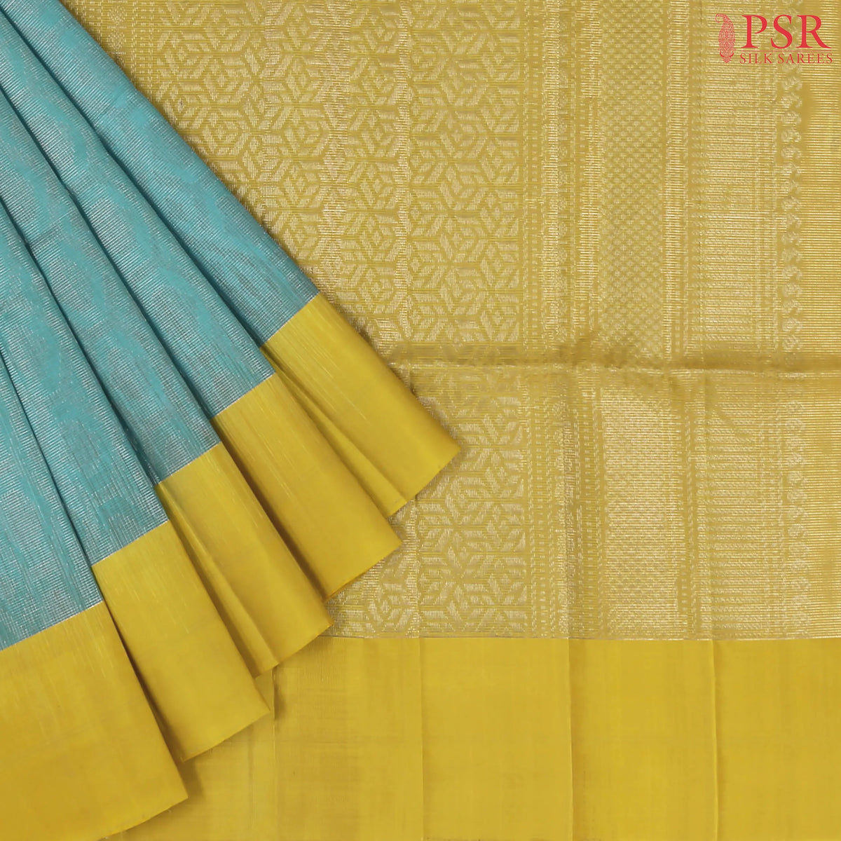 Turquoise Blue Soft Silk Saree