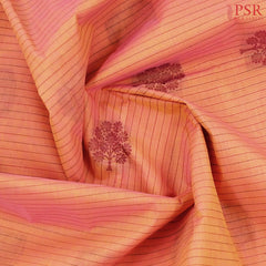 Coral Orange Kovai Cotton Saree