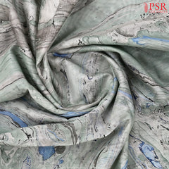 Light Teal Green Silk Cotton Saree