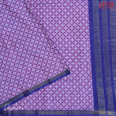 Navy Blue Soft Patola Silk Cotton Dress Material