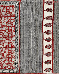 Barn Red Modal Silk Saree