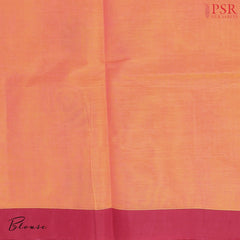 Coral Orange Kovai Cotton Saree