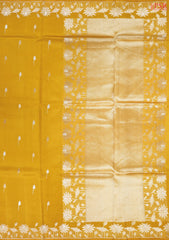 Turmeric Yellow Banaras Silk Saree