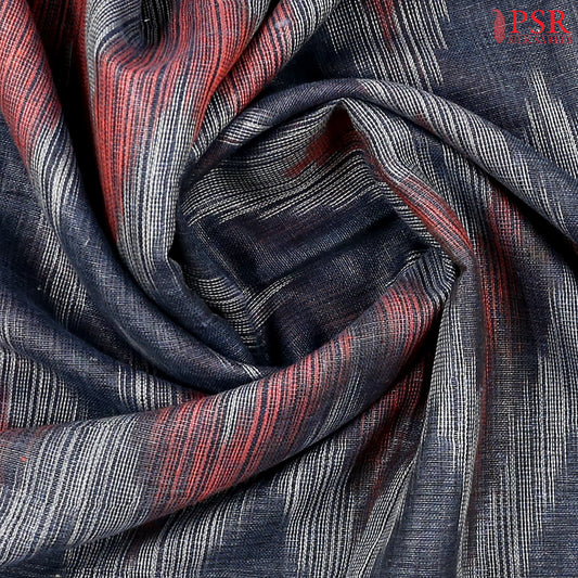 Dark Blue Linen Saree