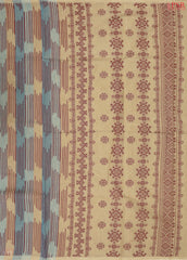Blue & Ginger Tan Kovai Cotton Saree