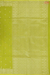 Chartreuse Green Semi Silk Cotton Saree