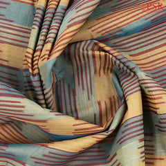 Blue & Ginger Tan Kovai Cotton Saree