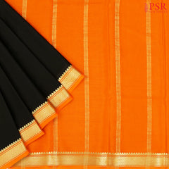 Black Mysore Silk Saree