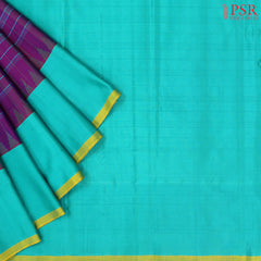 Jam Purple Gadwal Silk Saree