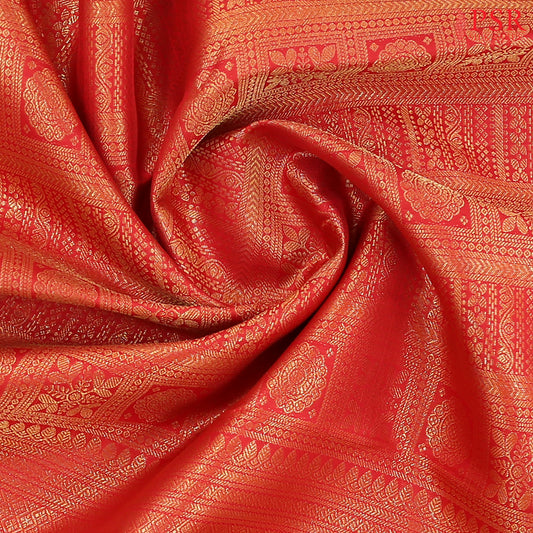 Red Bridal Kanchipuram Silk Saree
