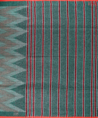 Dark Green Linen Saree