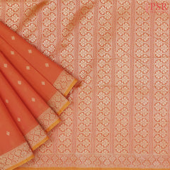 Marmalade Orange Semi Silk Cotton Saree