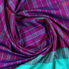 Jam Purple Gadwal Silk Saree
