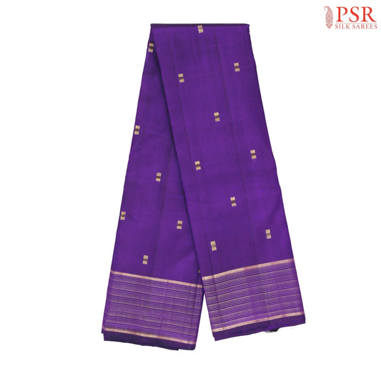 Deep Violet Kanchipuram Silk Saree