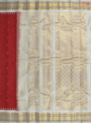 Red Gadwal Silk Saree