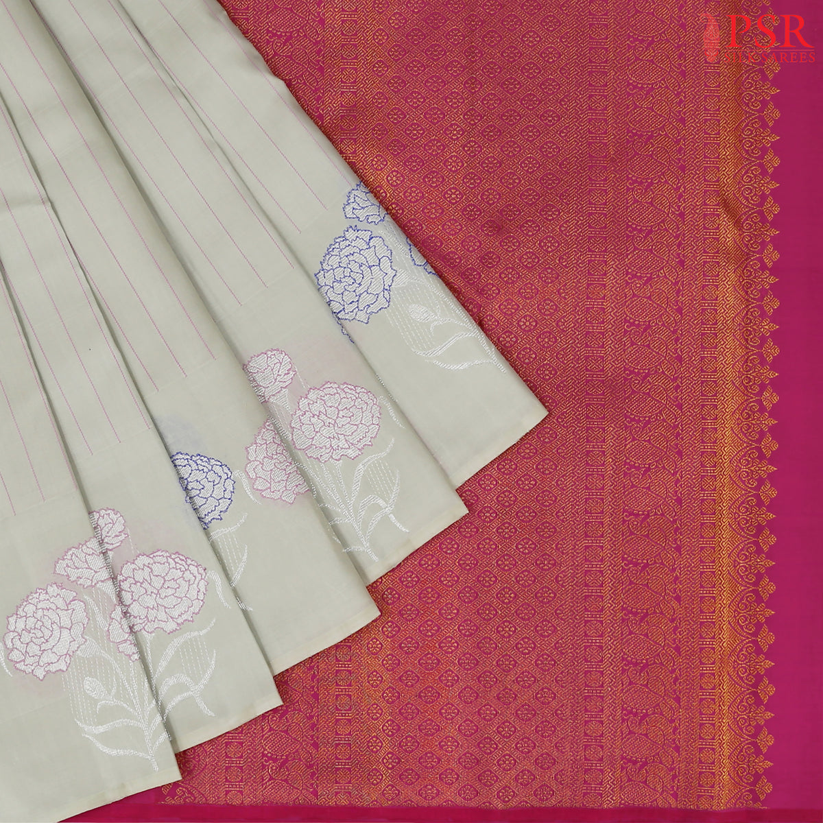 Pastel Olive Kanchipuram Silk Saree