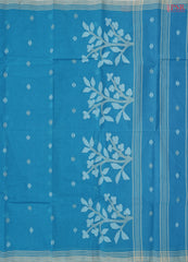 Chintamani Blue Bengal Cotton Saree
