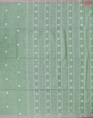 Mint Green Byloom Cotton Saree