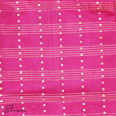 Magenta Pink Banaras Silk Saree