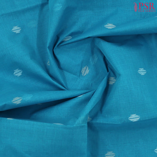 Chintamani Blue Bengal Cotton Saree