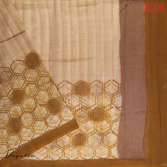 Mustard Yellow Tussar Silk Dress Material