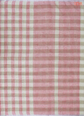 Pink & Beige Linen Saree
