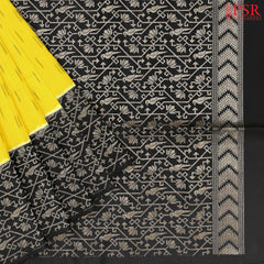 Yellow Pochampally Soft Silk Saree