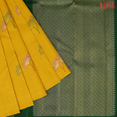 Yellow Kanchipuram Silk Saree
