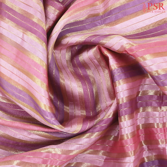 Dark Orchid Pink Semi Chiniya Saree