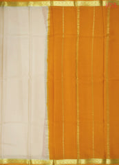 Beige Mysore Silk Saree