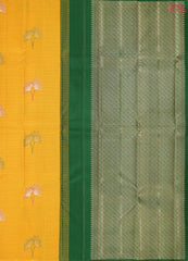 Yellow Kanchipuram Silk Saree