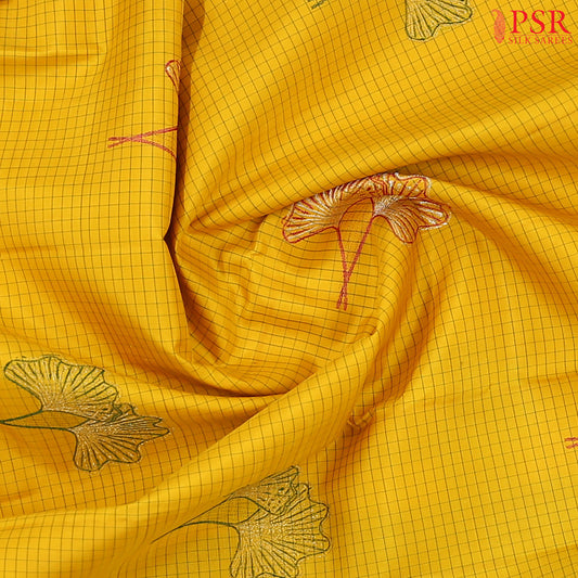 Yellow Kanchipuram Silk Saree
