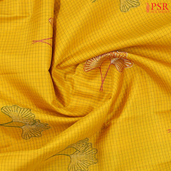 Yellow Kanchipuram Silk Saree