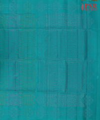 Dark Tiffany Blue Soft Silk Saree