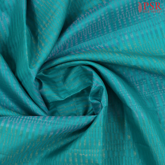Dark Tiffany Blue Soft Silk Saree