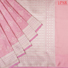 Sweet Lilac Pink Summer Silk Saree