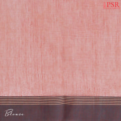 Peach Byloom Cotton Saree
