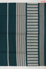 Bottle Green Byloom Cotton Saree