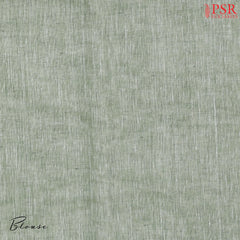 Light Green Linen Embroidery Saree