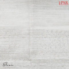 Floral White Kadhi Tussar Silk Saree