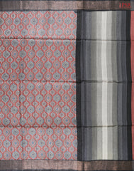 Antique Maroon Kadhi Tussar Silk Saree