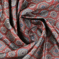 Antique Maroon Kadhi Tussar Silk Saree