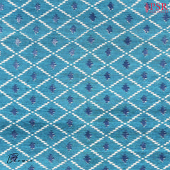 Beige & Blue Kadhi Tussar Silk Saree