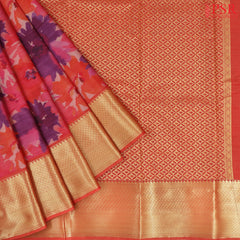 Pink Printed Art Silk
