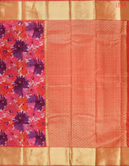 Pink Printed Art Silk