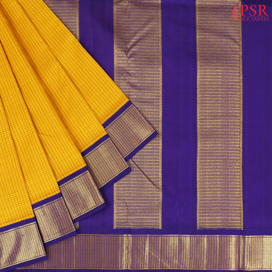 Yellow Nine Yards Silk Saree