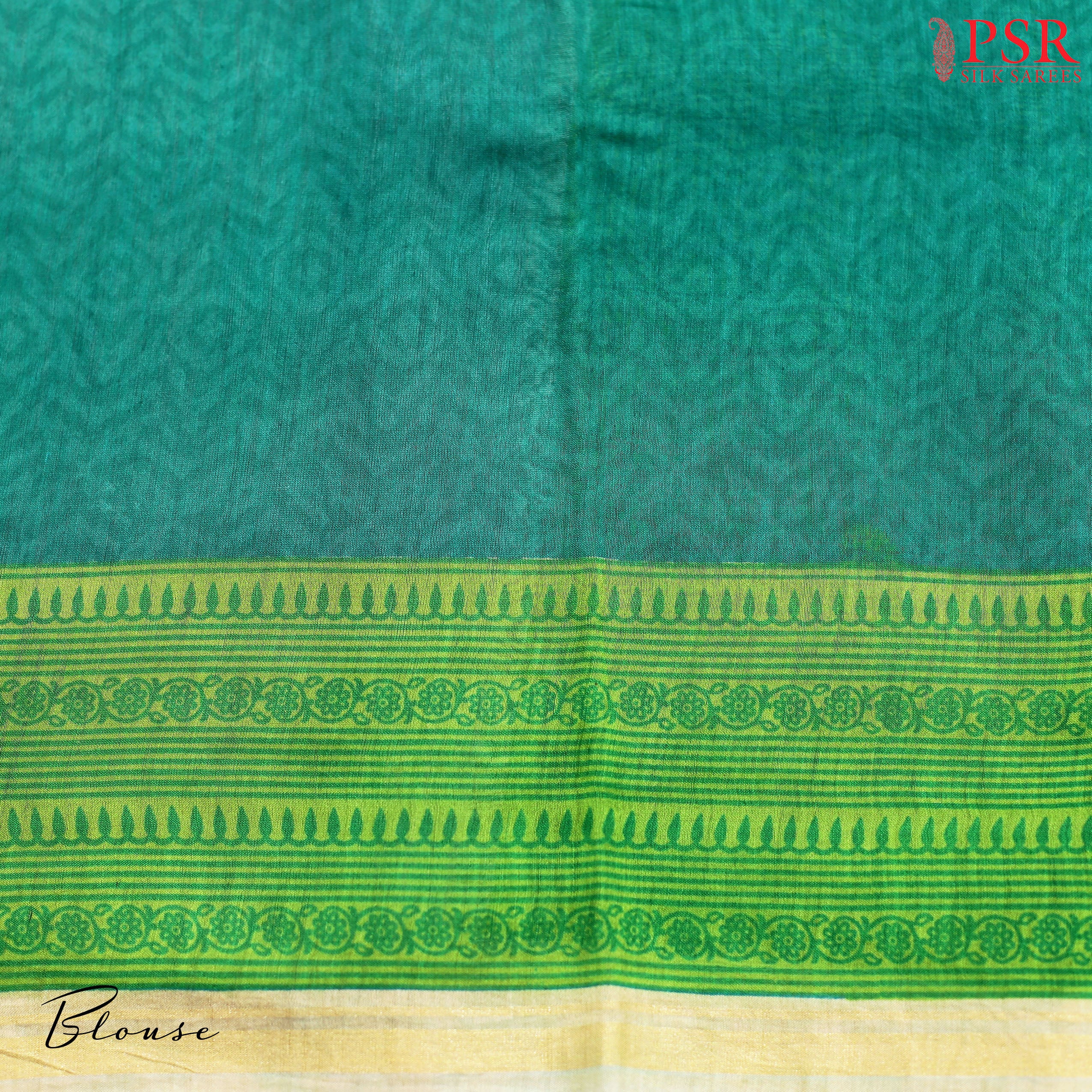 Green Chanderi Silk Cotton Saree