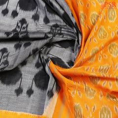Grey Ikkat Cotton Saree