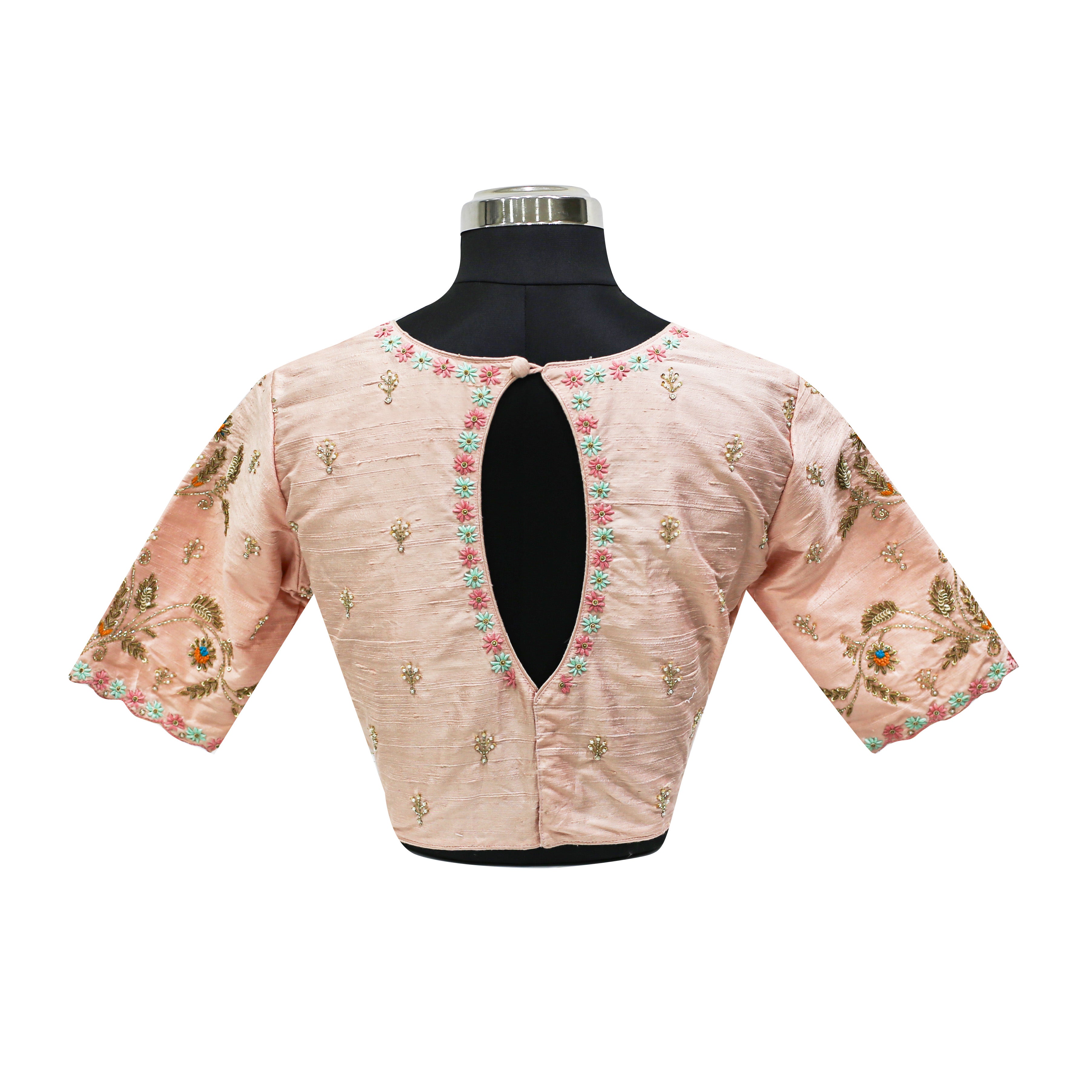 Light Pink Readymade Blouse Combo