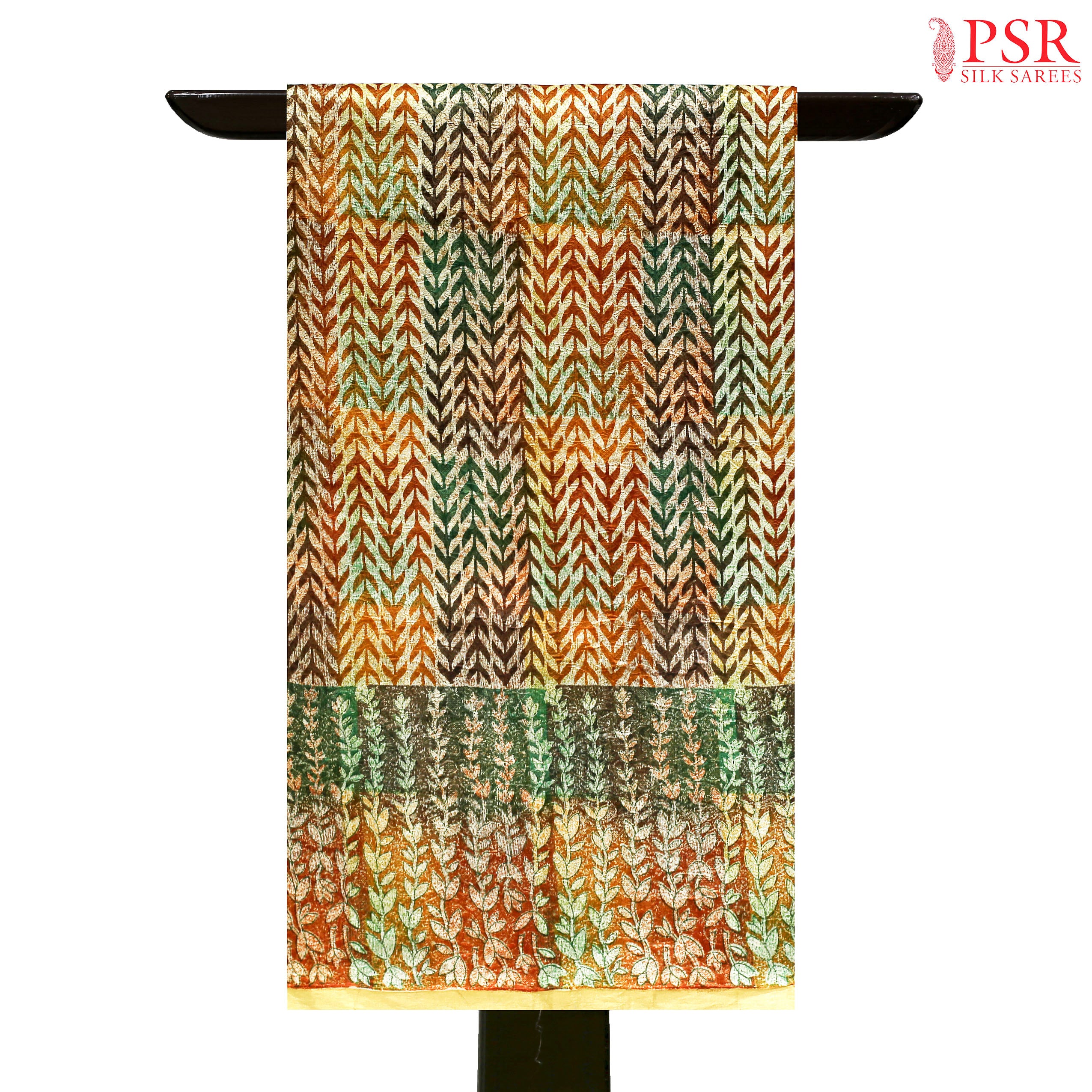 Colorful Beige Dupion Tissue Silk Saree